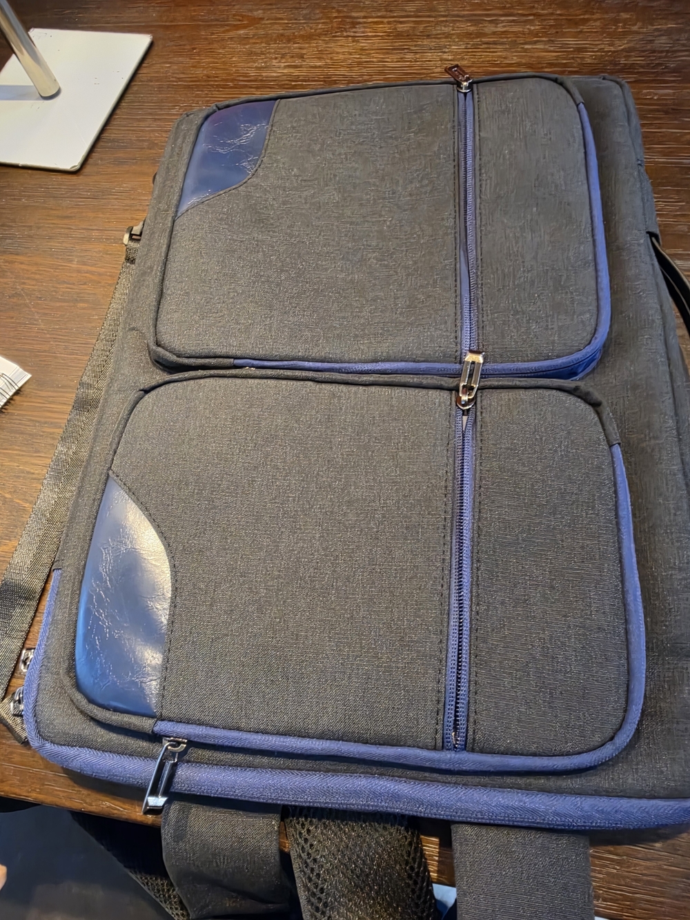 Brand unknown Blue and Gray Two-Tone Laptop Sleeve Bag